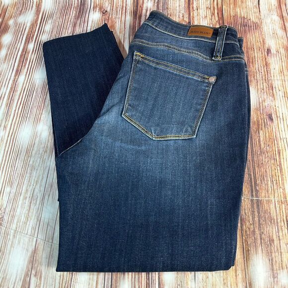 Judy Blue Denim - Judy Blue SKINNY FIT Juniors Size 9/29 Mid Rise Raw Hem Jeans Denim Pants 29x28